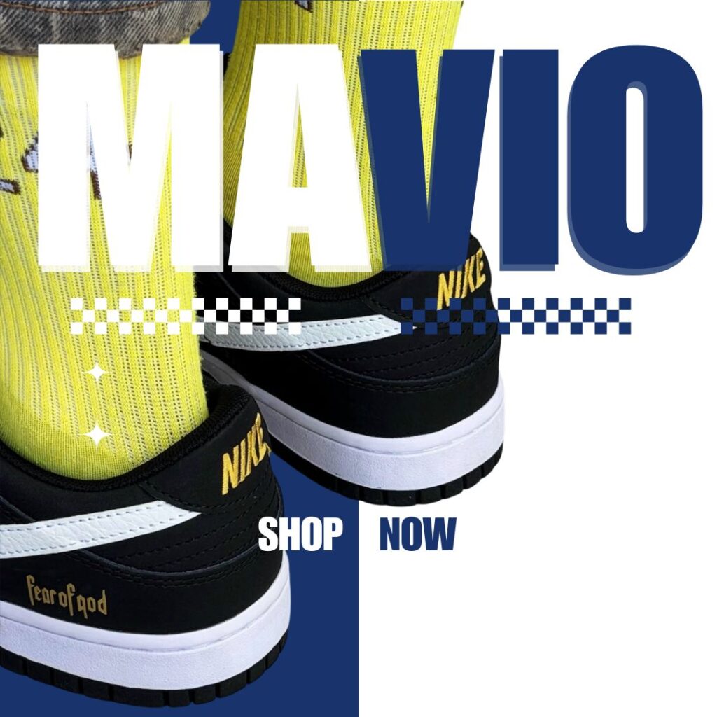 this photo for mavio shoe official hero section